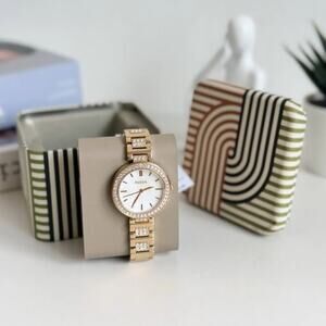 Fossil BQM5001 Karli Three-hand Gold-tone Stainless Steel Watch BQ5001